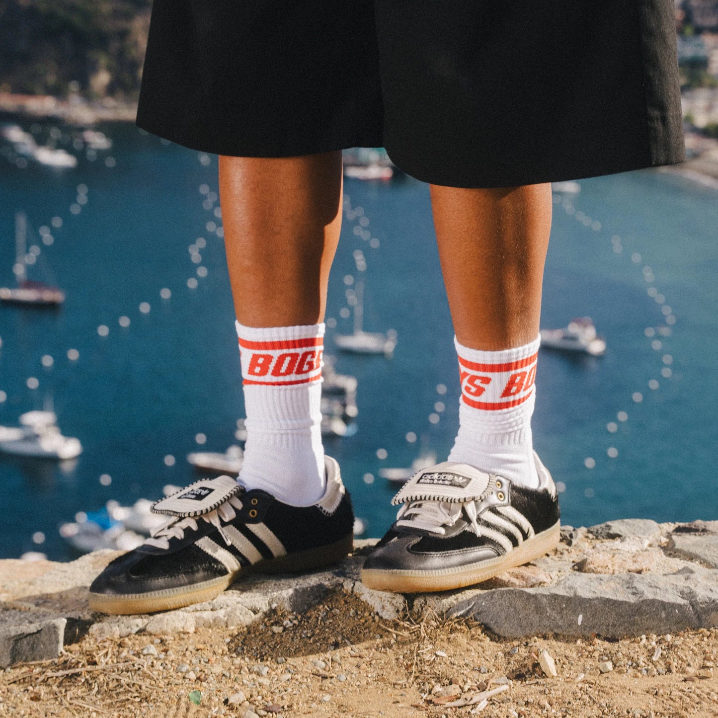 Bogey Boys Bold Logo Stripe Socks