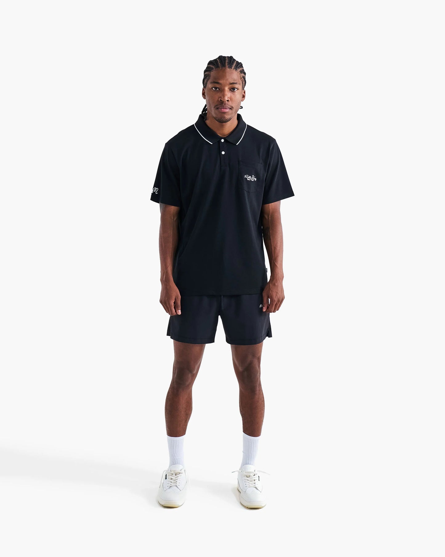 Malbon Roll King Performance Pique Polo