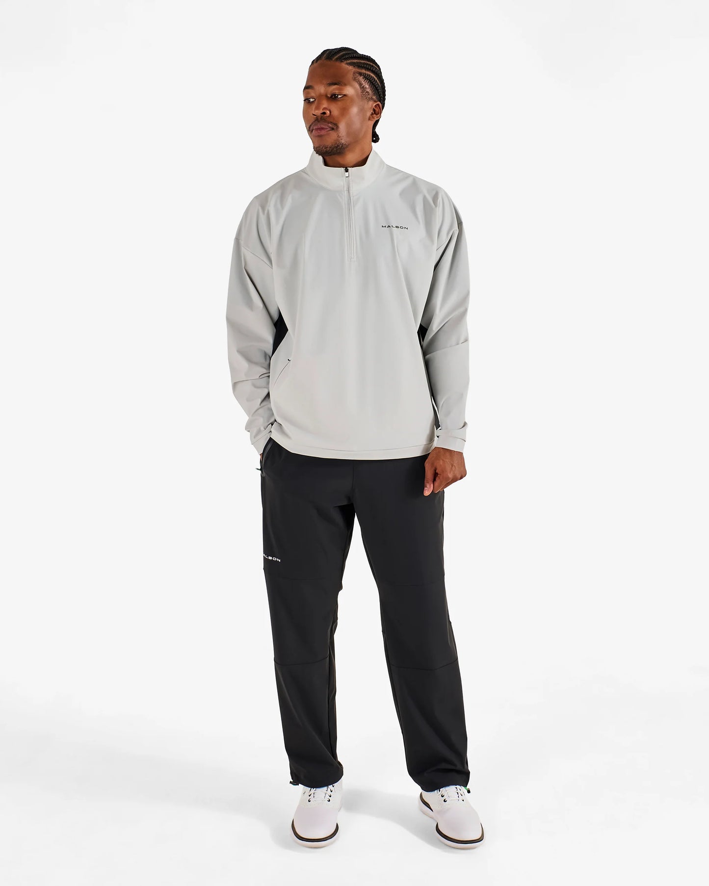 Malbon Performance Quarter Zip Shell Pullover