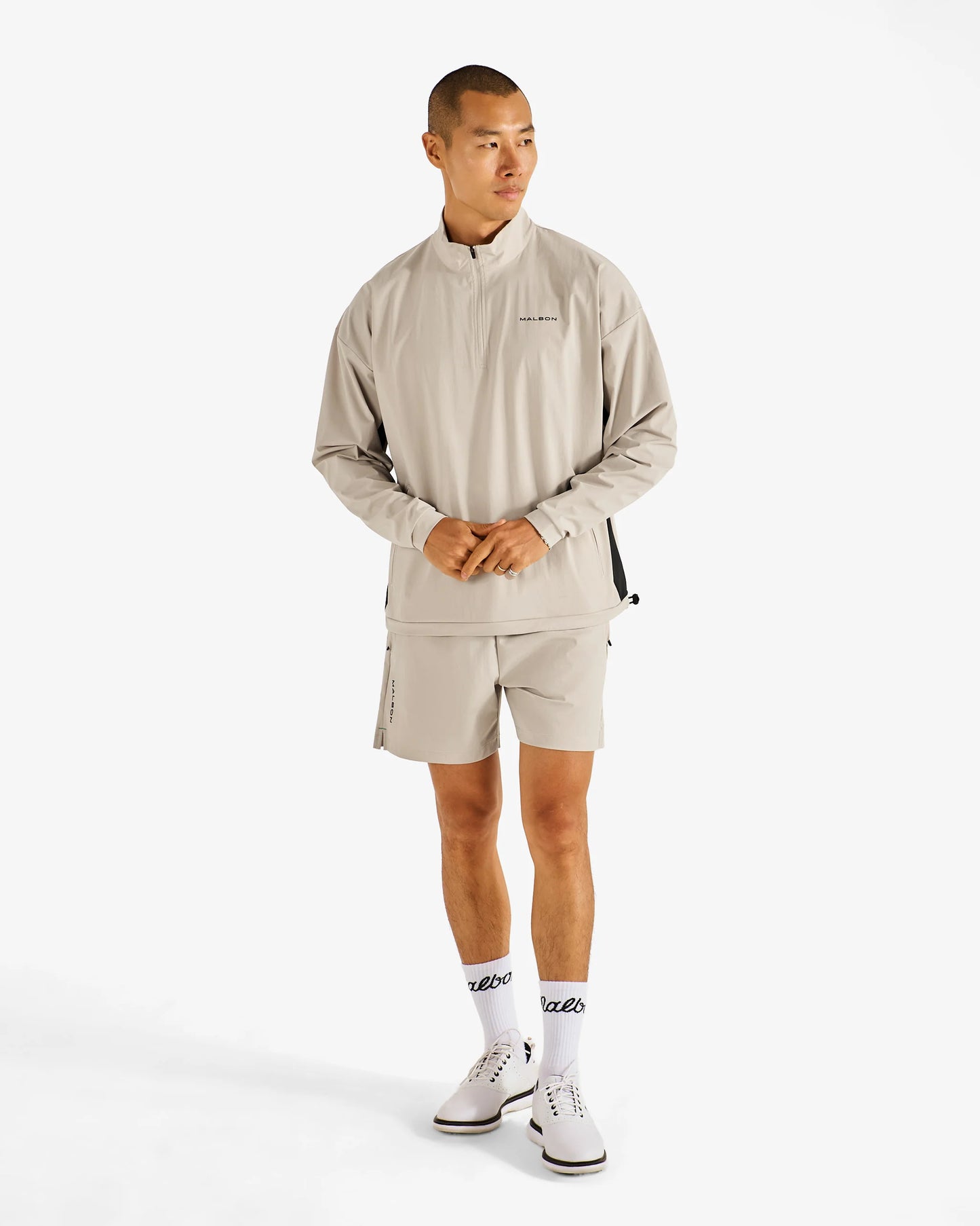 Malbon Performance Quarter Zip Shell Pullover
