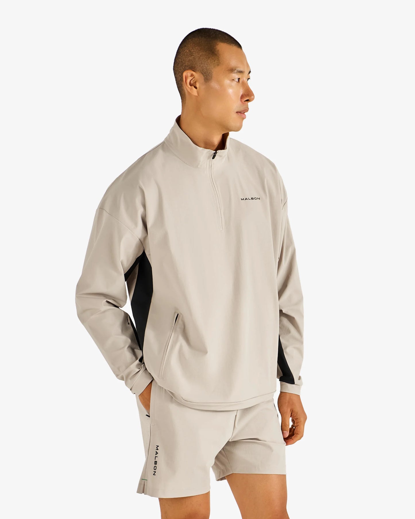Malbon Performance Quarter Zip Shell Pullover