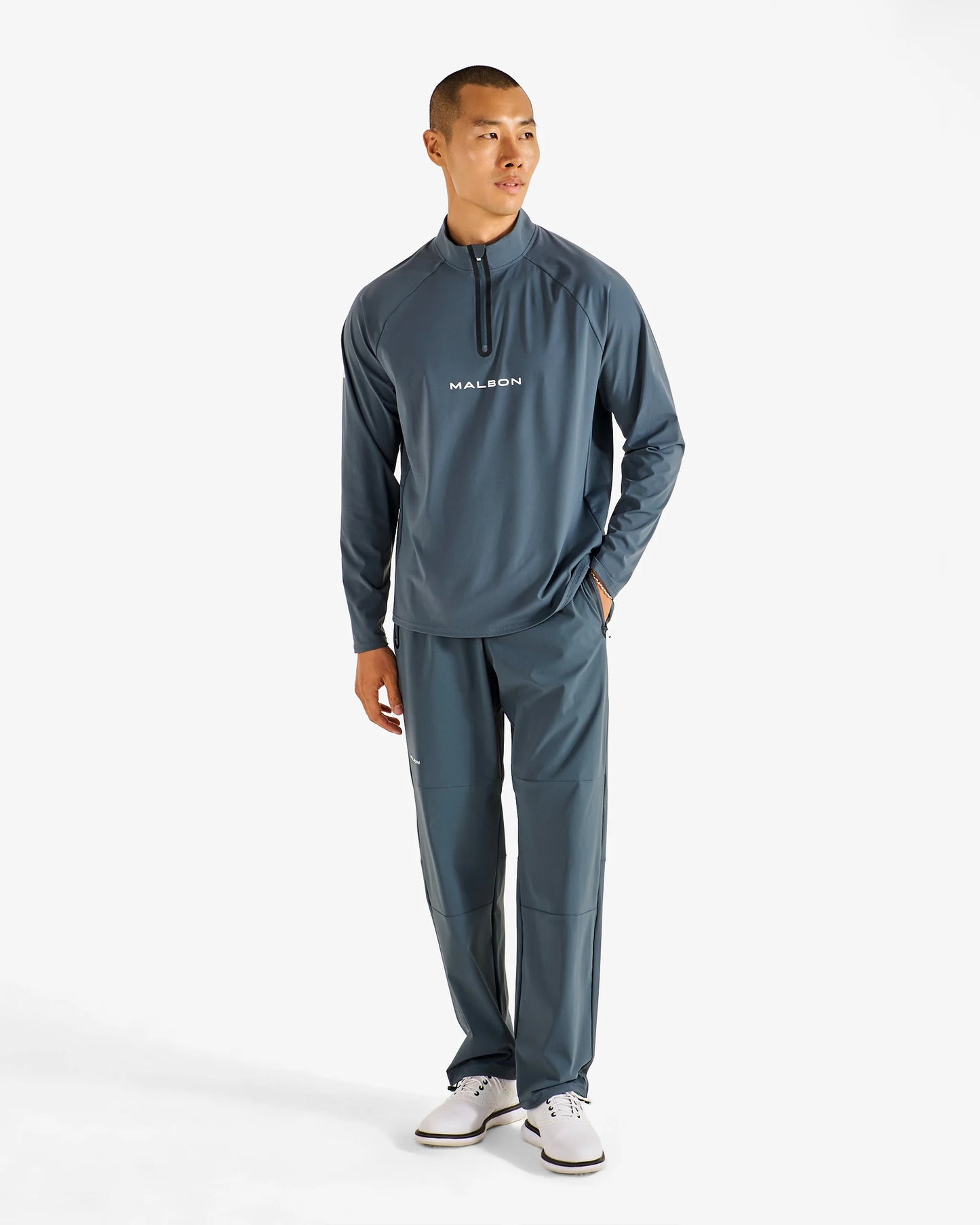 Malbon Performance Raglan Quater Zip