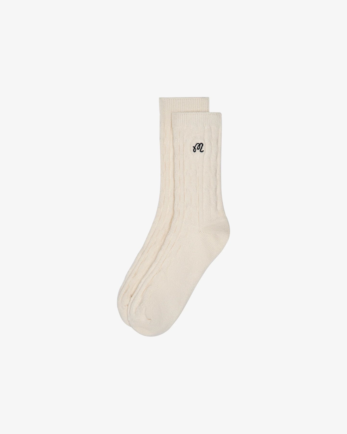 Malbon Cable Knit Sock