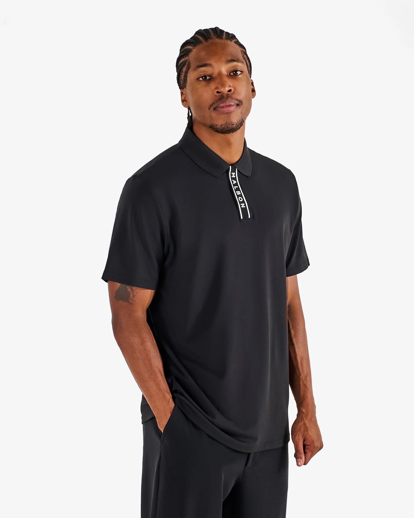 Malbon Block Placket Polo