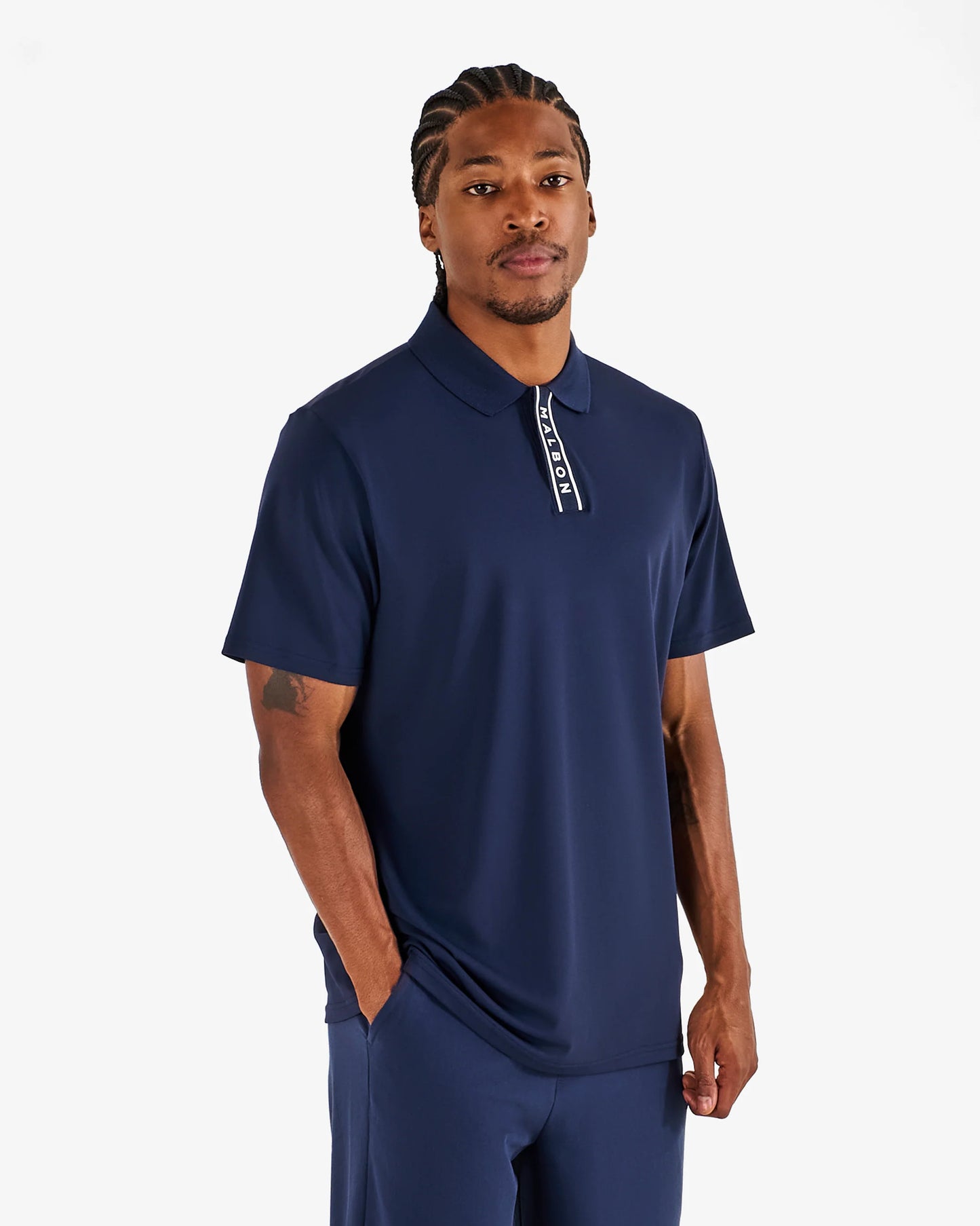 Malbon Block Placket Polo