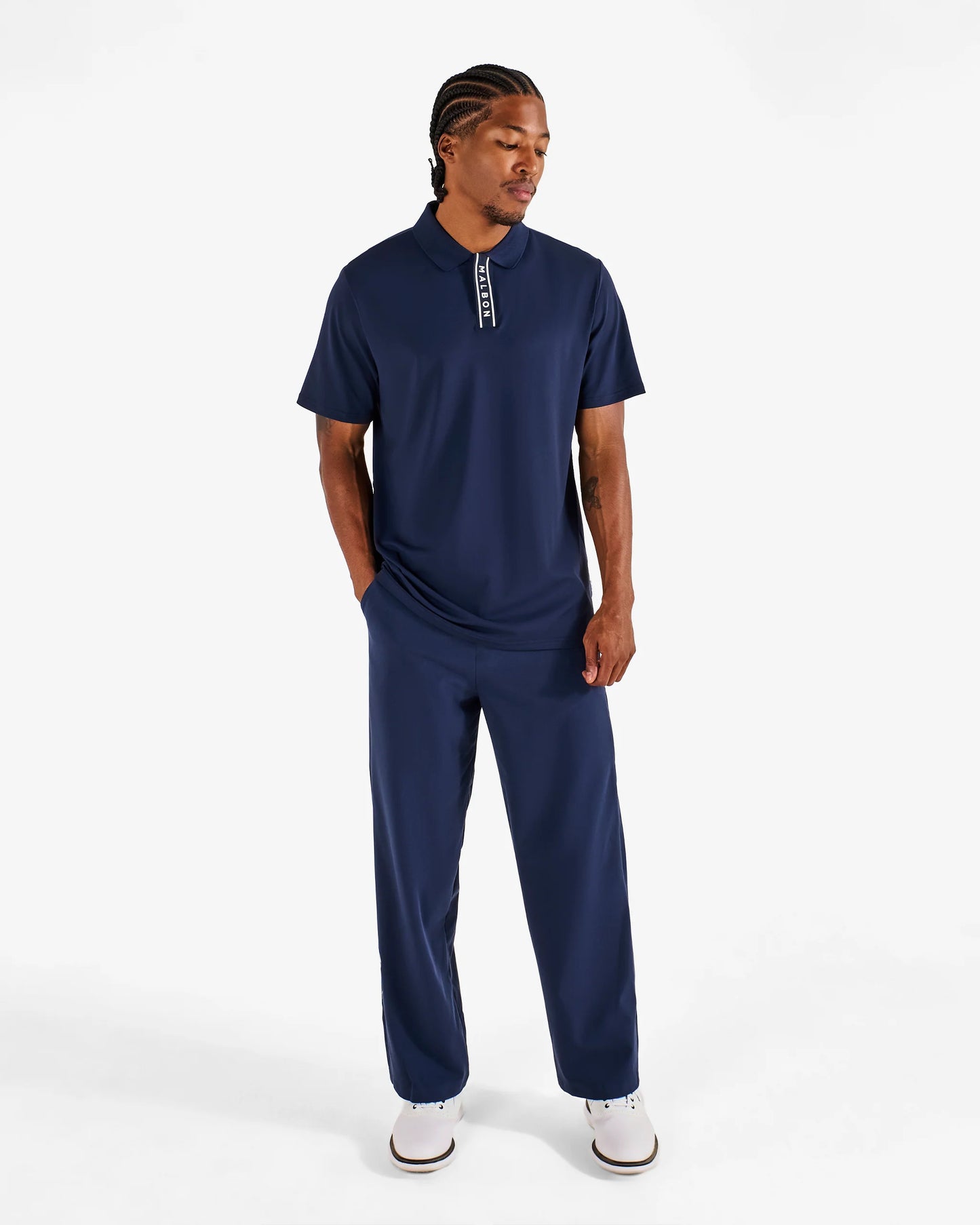 Malbon Block Placket Polo