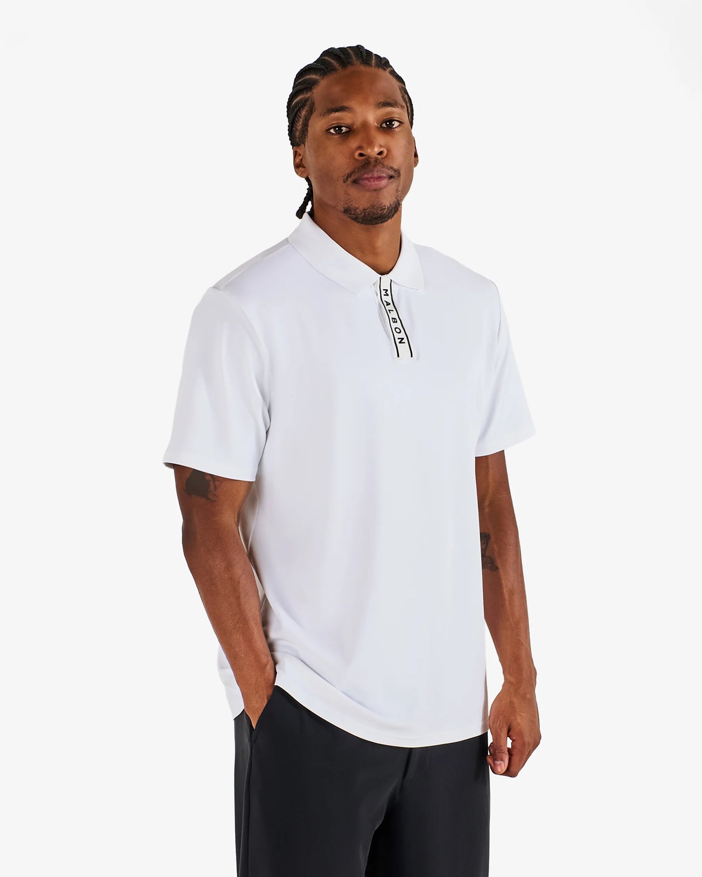 Malbon Block Placket Polo
